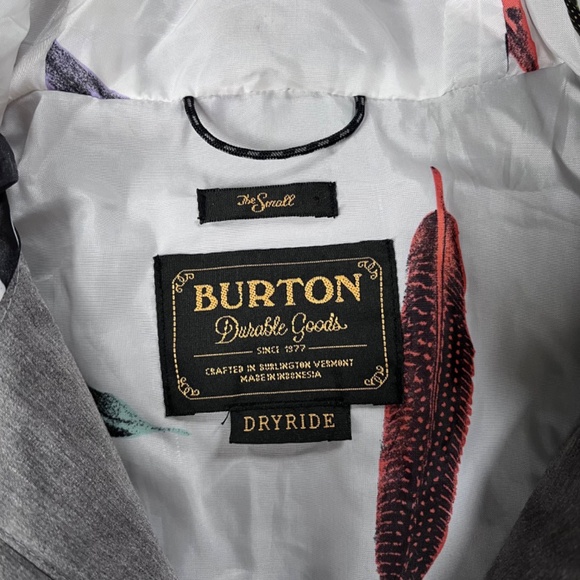 Burton Women's Size Small DryRide Grey Mid Length snow Jacket - Picture 8 of 13